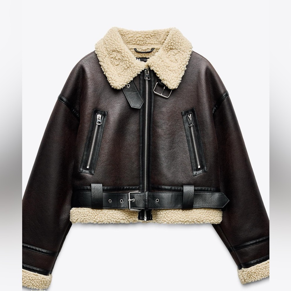 Women's Shearling Aviator Jacket